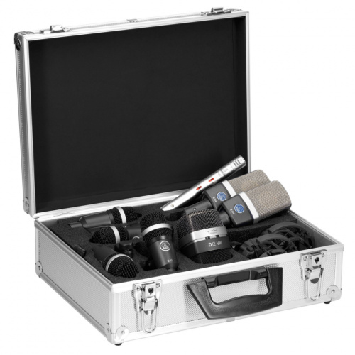 AKG Drumset Premium комплект микрофонов для ударных инструментов:  1x D12VR, 2x C214, 1x C451, 4x D40 фото 2
