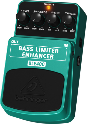 Behringer BASS LIMITER ENHANCER BLE400 педаль limiter/enhancer для бас гитары, сглаживание пиков при использовании slap техники фото 3