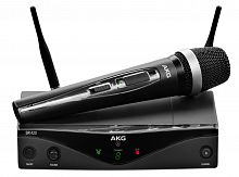 AKG WMS420 Vocal Set Band вокальная радиосистема Band B1 с приёмником SR420, ручной передатчик HT420 с динамическим капсюлем D5, в комплекте адаптер, 1 батарейка AA, держатель микрофона