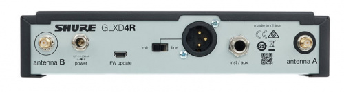 SHURE GLXD14RE/SM31 рэковая цифровая радиосистема GLXD Advanced с головным микрофоном SM31FH, 2.4 GHz фото 2