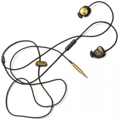 MARSHALL MODE EQ HEADPHONES BLACK & GOLD внутриканальные проводные наушники, цвет чёрно-золотистый фото 2