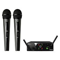AKG WMS40 Mini2 Vocal Set BD US25B/D (537.900&540.400) - вокальная радиосистема с 2-мя ручными передатчиками c капсюлем D88