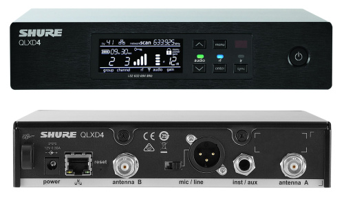 SHURE QLXD14E/98H G51 радиосистема с поясным передатчиком и инструментальным микрофоном WB98H/C для духовых инструментов фото 3