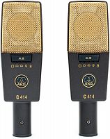 AKG C414XLII/ ST подобранная стерео пара студийных микрофонов С414XL II