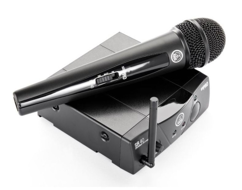 AKG WMS40 Mini Vocal Set вокальная радиосистема BD US25C с приёмником SR40 Mini и ручным передатчиком с капсюлем D88 фото 2