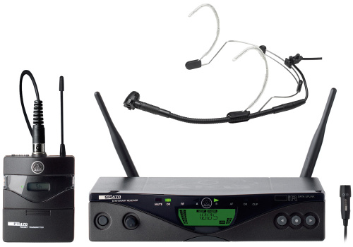 (600.1-630.5МГц) радиосистема: приёмник SR470, порт. передатчик+микрофон СK99L+микрофон с оголовьем C555L