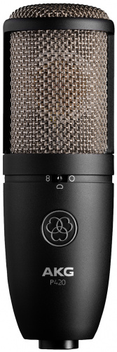 AKG P420 микрофон конденсаторный, 3 диагр., 2 мембраны 1', 20-20000Гц, 28мВ/Па, SPL135/155дБ