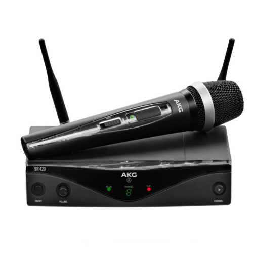 (614.1-629.9МГц) радиосистема с приёмником SR420, портативный передатчик PT420+микрофон с оголовьем C555L