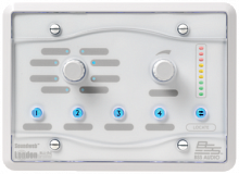 BSS BLU-8-V2-WHT Белый программируемый настенный зонный контроллер. Питание - PS48POE (Ethernet) или 999-PSU (24VDC).