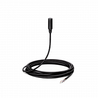 SHURE TL48B/O-NC-A Петличный всенаправленный мирофон TwinPlex,, оптимизирован для речи, низкая чувствительность, кабель 1.6мм, б