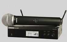 SHURE BLX24RE/PG58 M17 662-686 MHz радиосистема вокальная с ручным передатчиком PG58. Кронштейны для крепления в рэк в комплекте