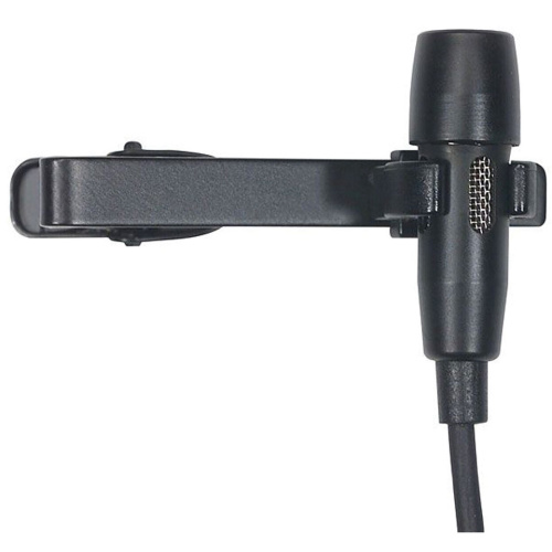 петличный конденсаторный микрофон, кардиоидный, черный, 3-контактный mini-XLR, металлическая клипса фото 2
