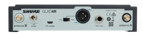 SHURE GLXD14RE/B98 Z2 2.4 GHz рэковая цифровая радиосистема GLX-D Advanced с микрофоном BETA 98 для духовых фото 2