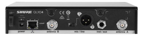 SHURE QLXD14E/150/C G51 радиосистема с поясным передатчиком и петличным микрофоном MX150C (кардиоидный) фото 3