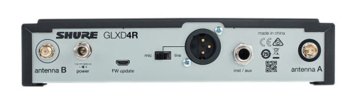 SHURE GLXD24RE/SM58 Z2 2.4 GHz рэковая цифровая радиосистема GLXD Advanced с ручным передатчиком SM58 фото 2