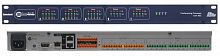 аудио-матрица с процессором. 12 аналоговых mic/line входов, 8 аналоговых выходов. 12 независимых алгоритма AEC (подавление эха), BLU-Link