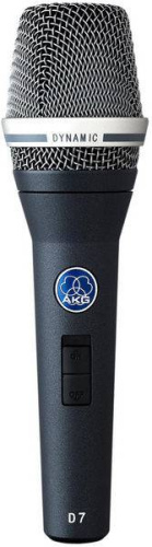 AKG D7S микрофон динамический вокальный класса Hi-End для сцены и записи в студии, с выкл.