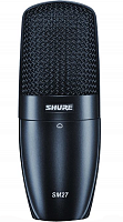 SHURE SM27-LC студийный конденсаторный микрофон с защитным бархатным чехлом и противоударным креплением