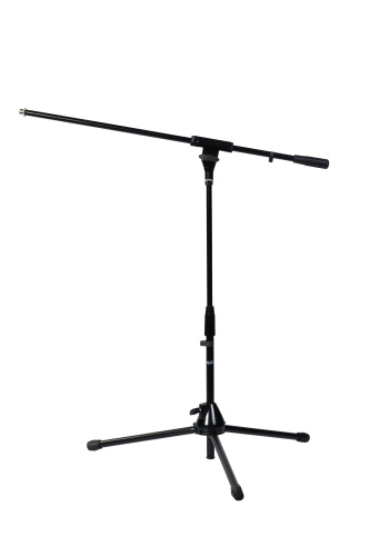 ROCKDALE 3607 низкая микрофонная стойка-журавль, высота 52-76 см, журавль 80 см, металл, чёрная фото 3