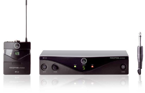 AKG Perception Wireless 45 Instr Set BD A (530-560): радиосистема с портативным передатчиком, 4-8 каналов + гитарный шнур фото 3