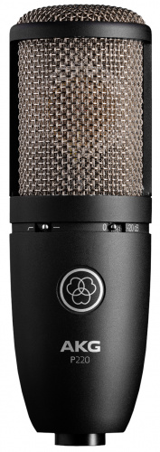AKG P220 микрофон конденсаторный кардиоидный, мембрана 1', 20-20000Гц, 18мВ/Па, SPL135/155дБ
