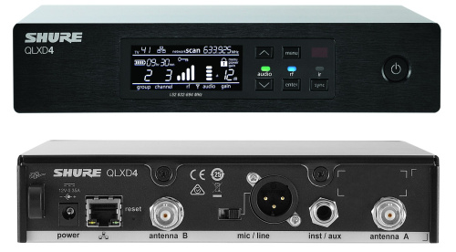 SHURE QLXD14E/83 G51 радиосистема с поясным передатчиком и петличным микрофоном WL183 (круговая направленность) фото 3