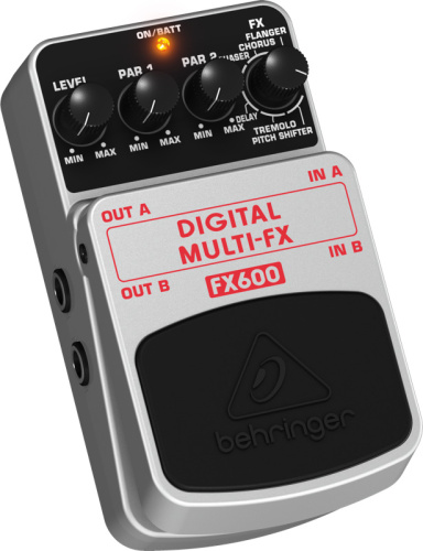 Behringer DIGITAL MULTI-FX FX600 педаль цифровых стереофонических эффектов для гитар, бас-гитар и клавишных фото 2