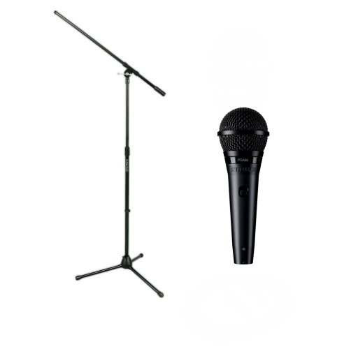 SHURE PGA58BTS кардиоидный вокальный микрофон c выключателем, с кабелем XLR -XLR и микрофонной стойкой фото 2