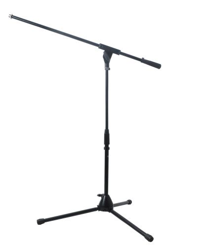 ROCKDALE 3607 низкая микрофонная стойка-журавль, высота 52-76 см, журавль 80 см, металл, чёрная фото 2