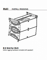 Electro-Voice XLCI-GRID-B2 подвесная рама для акустических систем серии XLC до 16 элементов