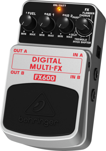 Behringer DIGITAL MULTI-FX FX600 педаль цифровых стереофонических эффектов для гитар, бас-гитар и клавишных фото 3